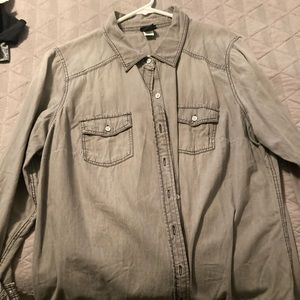 Gray Chambray Shirt